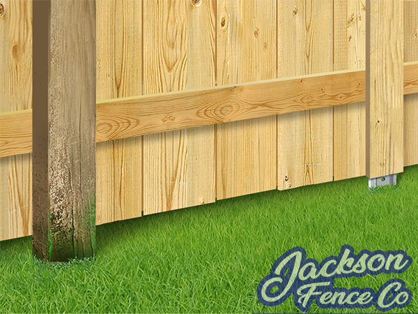 Rot prevention for fence posts