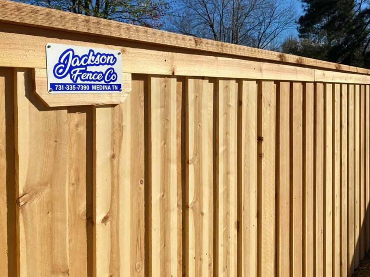 Henderson TN cap and trim style wood fence