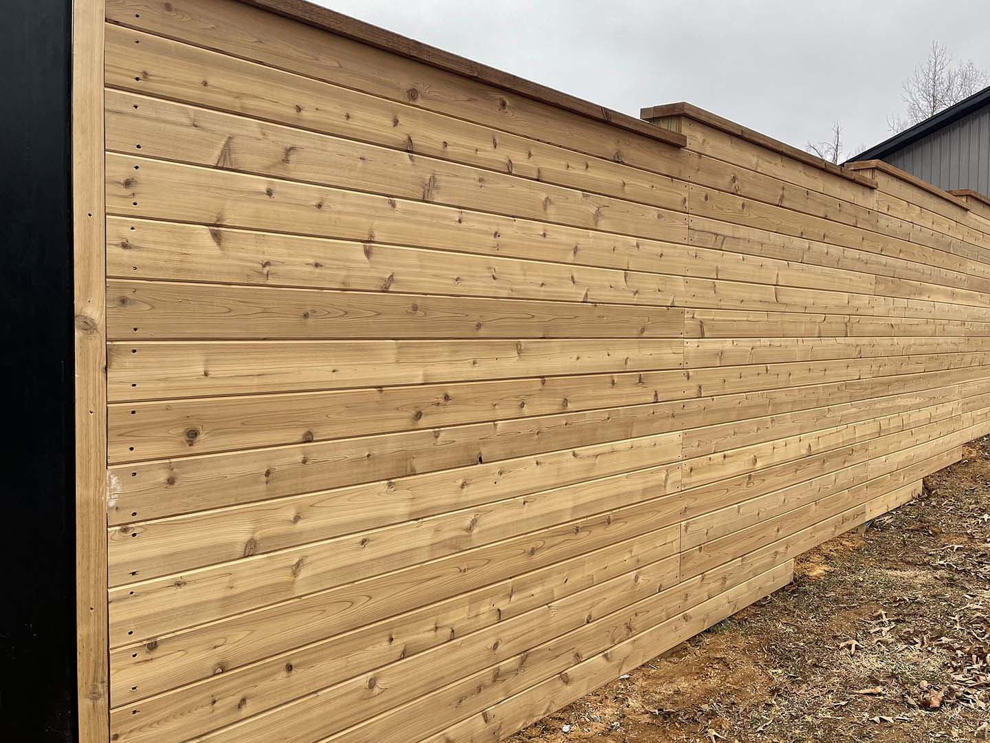 Henderson TN horizontal style wood fence